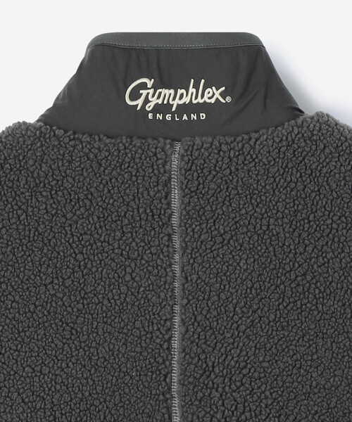 GYMPHLEX(ジムフレックス)の「Gymphlex | ボアブルゾン MEN(ブルゾン・メンズ・ダークグレー/ベージュ・M/L)」の9枚目の写真
