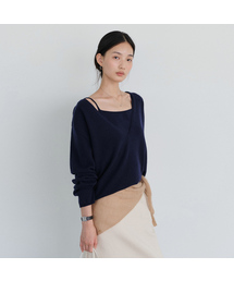Yak wool V-neck knit