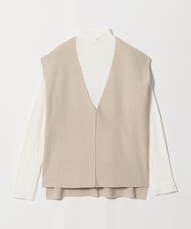 ベスト+ハイネックニット ‐セットアイテム・ウォッシャブル‐<A DAY IN THE LIFE>
