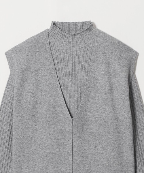A DAY IN THE LIFE UNITED ARROWS(アデイインザライフユナイテッドアローズ)の「ベスト+ハイネックニット ‐セットアイテム・ウォッシャブル‐<A DAY IN THE LIFE>(ニット/セーター・レディース・ブラック/ナチュラル/グレー系/モカ・FREE)」の19枚目の写真