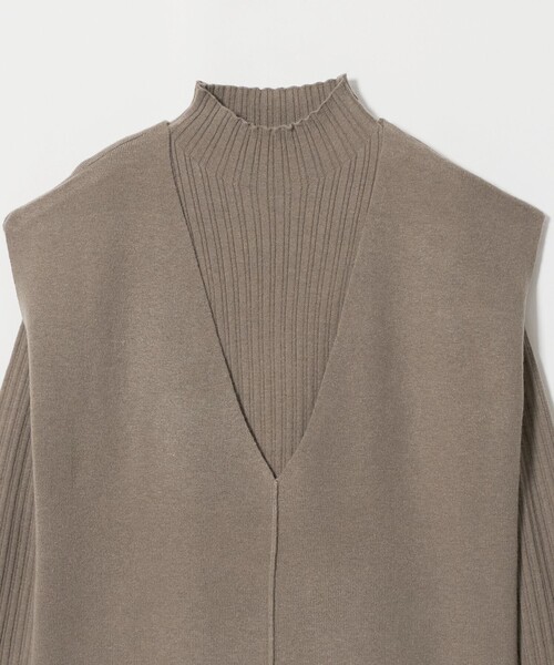 A DAY IN THE LIFE UNITED ARROWS(アデイインザライフユナイテッドアローズ)の「ベスト+ハイネックニット ‐セットアイテム・ウォッシャブル‐<A DAY IN THE LIFE>(ニット/セーター・レディース・ブラック/ナチュラル/グレー系/モカ・FREE)」の11枚目の写真