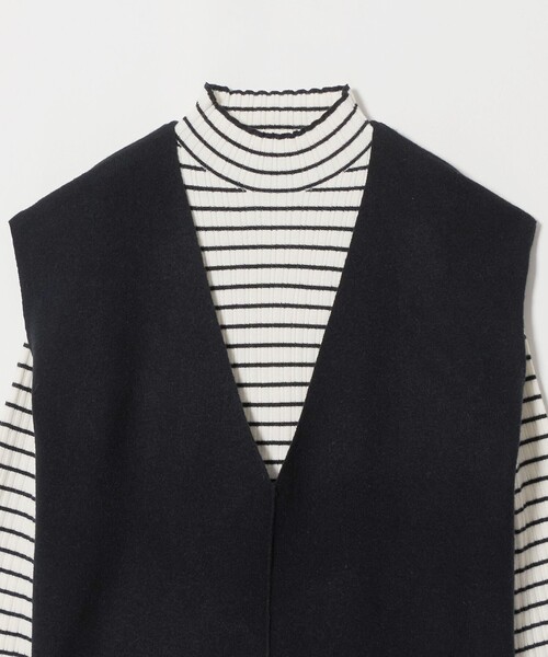 A DAY IN THE LIFE UNITED ARROWS(アデイインザライフユナイテッドアローズ)の「ベスト+ハイネックニット ‐セットアイテム・ウォッシャブル‐<A DAY IN THE LIFE>(ニット/セーター・レディース・ブラック/ナチュラル/グレー系/モカ・FREE)」の15枚目の写真