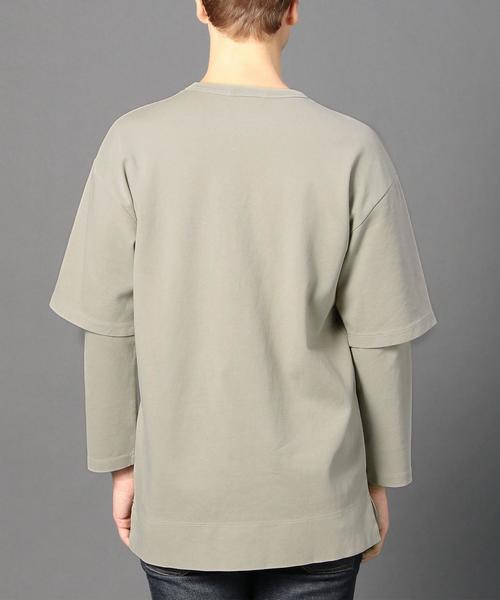 MONKEY TIME(モンキータイム)の「<monkey time> オーバーダイ レイヤード クルーネック 9分袖◆(Tシャツ/カットソー・メンズ・ベージュ/オリーブ・X-LARGE/LARGE/MEDIUM/SMALL)」の3枚目の写真
