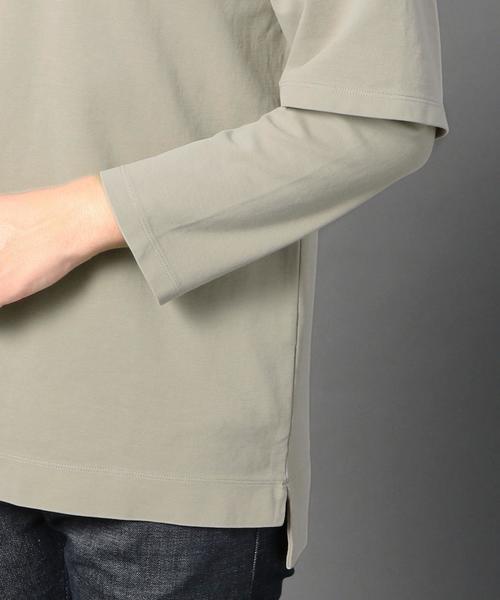 MONKEY TIME(モンキータイム)の「<monkey time> オーバーダイ レイヤード クルーネック 9分袖◆(Tシャツ/カットソー・メンズ・ベージュ/オリーブ・X-LARGE/LARGE/MEDIUM/SMALL)」の7枚目の写真