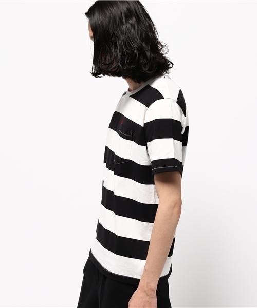 HYSTERIC GLAMOUR(ヒステリックグラマー)の「DEVIL WOMAN刺繍 ポケ付T-SH(Tシャツ/カットソー・メンズ・ブラック/グレー/ピンク・X-LARGE/MEDIUM/LARGE/SMALL)」の9枚目の写真