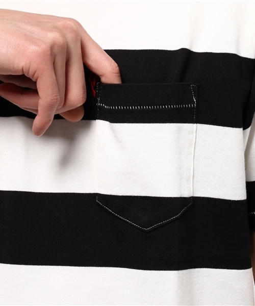 HYSTERIC GLAMOUR(ヒステリックグラマー)の「DEVIL WOMAN刺繍 ポケ付T-SH(Tシャツ/カットソー・メンズ・ブラック/グレー/ピンク・X-LARGE/MEDIUM/LARGE/SMALL)」の14枚目の写真