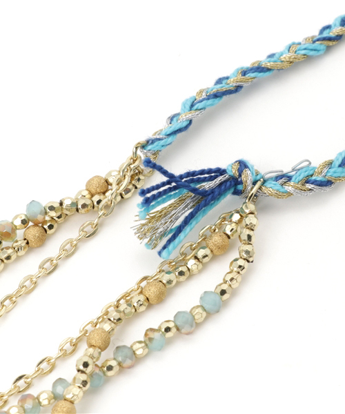 チャイハネ(チャイハネ)の「【チャイハネ】オーロラビースネックレス(ネックレス・レディース・ピンク/ブラック/ブルー・FREE)」の11枚目の写真