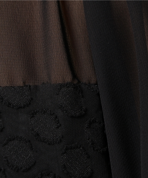 merlot plus（メルロープリュス）の「ドット柄シースルーワンピース2645（ワンピース・レディース・ブラック/パープル/イエロー・FREE）」の12枚目の写真