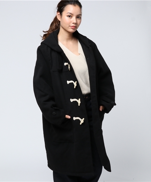 PUNYUS（プニュズ）の「ダッフルコート（ピーコート・レディース・ネイビー/ブラック/グレー・2/1/4/3）」の14枚目の写真