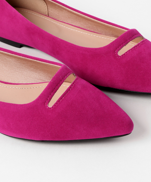 titivate（ティティベイト）の「ﾌﾛﾝﾄｶｯﾄﾎﾟｲﾝﾃｯﾄﾞﾄｩﾌﾗｯﾄｼｭｰｽﾞ（パンプス・レディース・ブラック/ブラック系その他/ブルー/ベージュ/グリーン/ピンク/レッド・S/M/L/LL）」の20枚目の写真