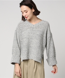 mysty woman | ファンシーヤーンビッグプルオーバーニット(ニット/セーター)