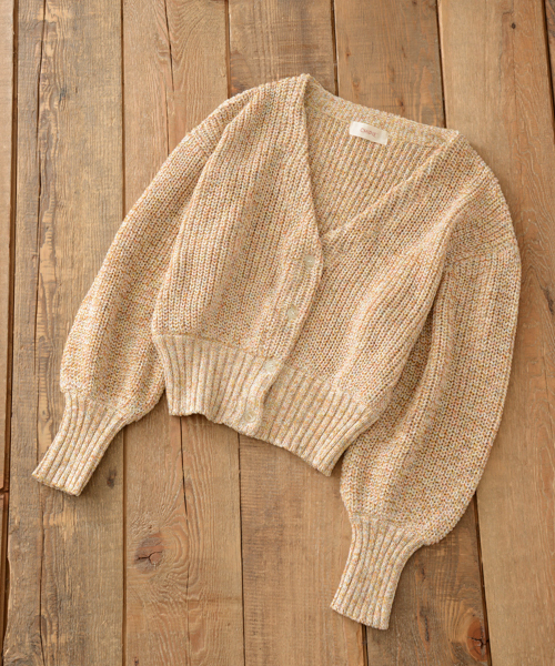 Chipie シピー の Chipie シピー ミックスニットカーディガン