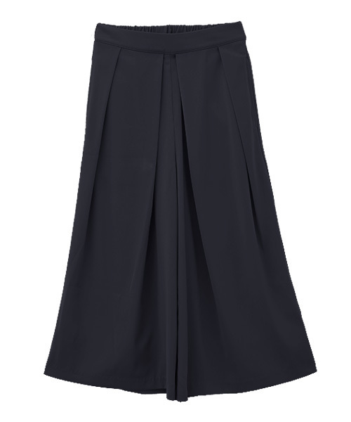 Luz Llena (philter)（ラズレナ　フィルター）の「フロントタック・フレアワイドパンツ（その他パンツ・レディース・ネイビー/オフホワイト/スモークピンク・MEDIUM）」の10枚目の写真