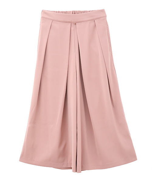 Luz Llena (philter)（ラズレナ　フィルター）の「フロントタック・フレアワイドパンツ（その他パンツ・レディース・ネイビー/オフホワイト/スモークピンク・MEDIUM）」の11枚目の写真