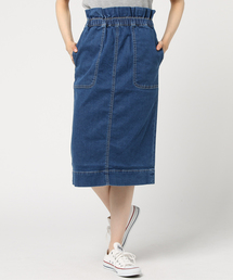 LBC | ウエストシャーリングデニムスカート(デニムスカート)