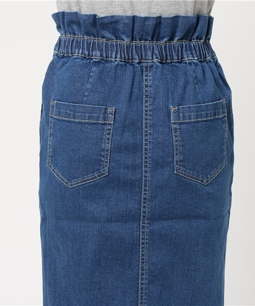 LBC(エルビーシー)の「ウエストシャーリングデニムスカート(デニムスカート・レディース・ライトブルー/ブルー・MEDIUM/LARGE)」の5枚目の写真