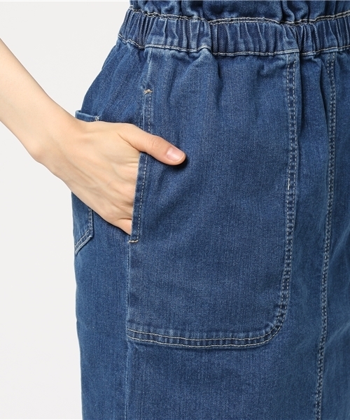 LBC(エルビーシー)の「ウエストシャーリングデニムスカート(デニムスカート・レディース・ライトブルー/ブルー・MEDIUM/LARGE)」の6枚目の写真