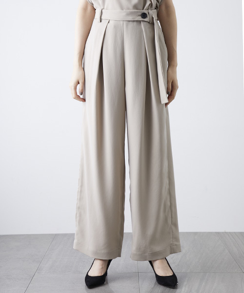 STUDIOUS（ステュディオス）の「ピーチセミワイドベルトパンツ（その他パンツ・レディース・ベージュ/ネイビー/バーガンディー・1/0）」の19枚目の写真