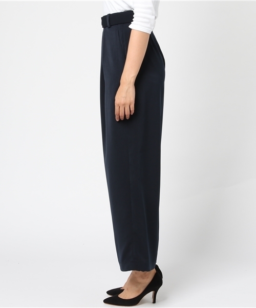 STUDIOUS（ステュディオス）の「ピーチセミワイドベルトパンツ（その他パンツ・レディース・ベージュ/ネイビー/バーガンディー・1/0）」の5枚目の写真