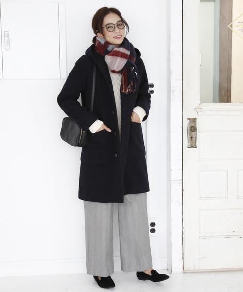 coen(コーエン)の「グレンチェックワイドパンツ(その他パンツ・レディース・グレー/ブラウン・SMALL/MEDIUM/LARGE)」の10枚目の写真