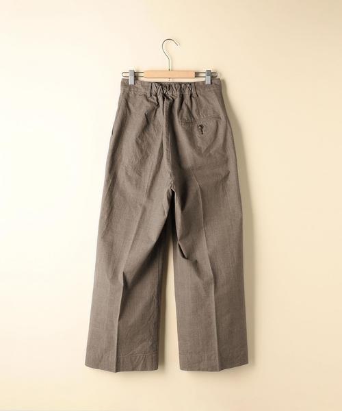 coen(コーエン)の「グレンチェックワイドパンツ(その他パンツ・レディース・グレー/ブラウン・SMALL/MEDIUM/LARGE)」の3枚目の写真