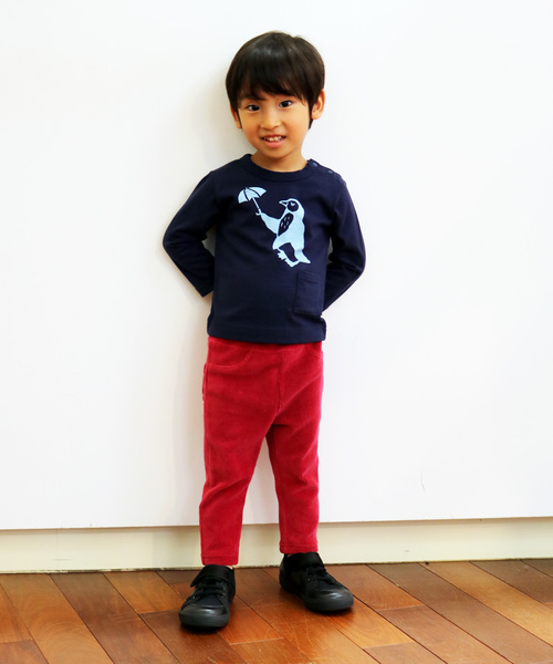 HAKKA KIDS（ハッカキッズ）の「[ベビー]Orange hakka やわらかコーデュロイパンツ（その他パンツ・キッズ・ベージュ/レッド/ブルー/チャコールグレー/ブラック/ネイビー/カーキ・80ｃｍ/90cm）」の13枚目の写真
