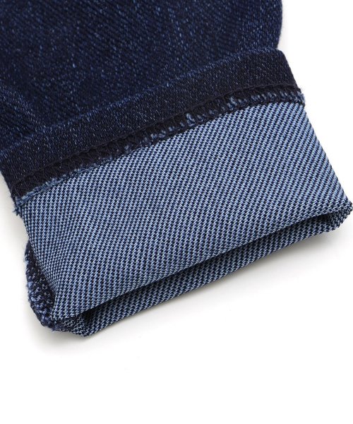 apres les cours（アプレレクール）の「デニムニットベビーパンツ 9分丈（その他パンツ・キッズ・その他/ネイビー・70/80）」の5枚目の写真