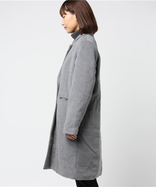 KOBE LETTUCE（コウベレタス）の「シンプルロングチェスターコート（チェスターコート・レディース・ホワイト系その他/ブラック系その他/グレー系その他/ベージュ系その他/ホワイト系その他2/ブラック系その他2/グレー系その他3/ベージュ系その他2・FREE）」の17枚目の写真