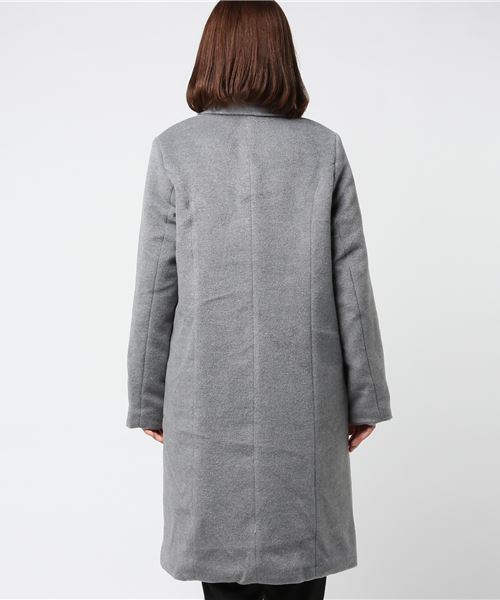 KOBE LETTUCE（コウベレタス）の「シンプルロングチェスターコート（チェスターコート・レディース・ホワイト系その他/ブラック系その他/グレー系その他/ベージュ系その他/ホワイト系その他2/ブラック系その他2/グレー系その他3/ベージュ系その他2・FREE）」の14枚目の写真