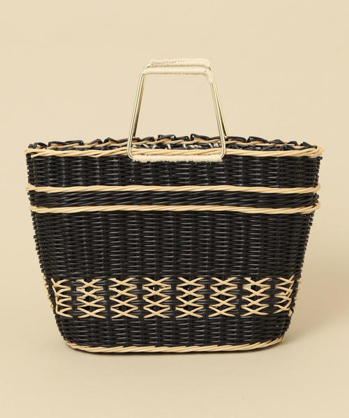 BEAUTY&YOUTH UNITED ARROWS(ビューティーアンドユースユナイテッドアローズ)の「<Le Vernis>∴メタルハンドルトートバッグ o(トートバッグ・レディース・ブラック/ベージュ・FREE)」の6枚目の写真