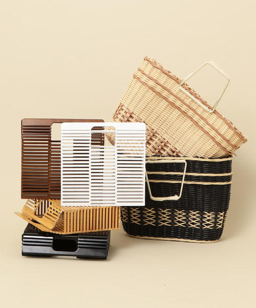 BEAUTY&YOUTH UNITED ARROWS(ビューティーアンドユースユナイテッドアローズ)の「<Le Vernis>∴メタルハンドルトートバッグ o(トートバッグ・レディース・ブラック/ベージュ・FREE)」の7枚目の写真