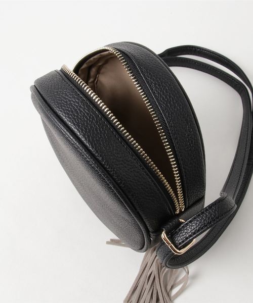 N.（N. Natural Beauty Basic）（エヌエヌナチュラルビューティーベーシック）の「タッセル付ラウンドミニショルダー（トートバッグ・レディース・ホワイト/ブラック/オレンジ・ﾌﾘ-）」の6枚目の写真