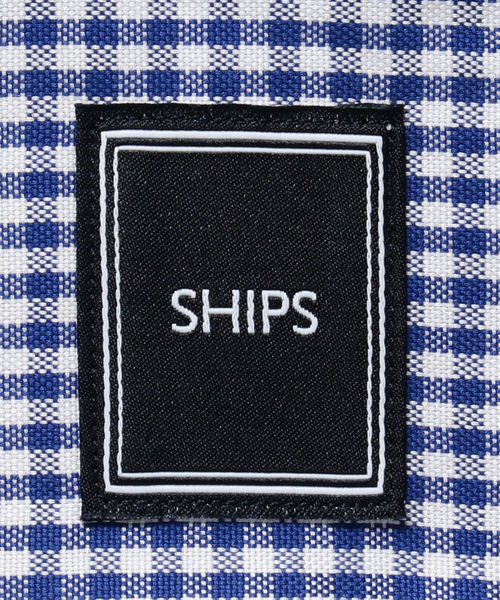 SHIPS(シップス)の「SD: ペルヴィアン ピマ ギンガムチェック ホリゾンタルカラー シャツ(シャツ/ブラウス・メンズ・ネイビー・40/41/38/39/37)」の9枚目の写真