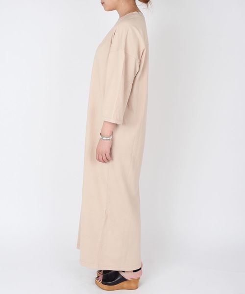 Khaju（カージュ）の「Khaju:ビッグTEEワンピース◇（ワンピース・レディース・ベージュ/ピンク/ブラック・ONE SIZE）」の9枚目の写真