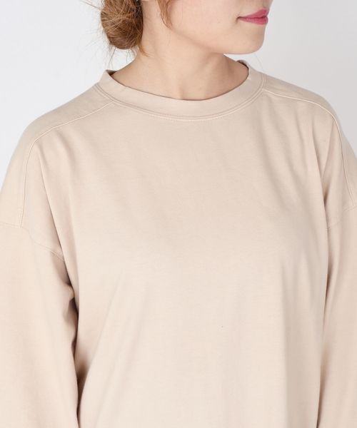 Khaju（カージュ）の「Khaju:ビッグTEEワンピース◇（ワンピース・レディース・ベージュ/ピンク/ブラック・ONE SIZE）」の6枚目の写真