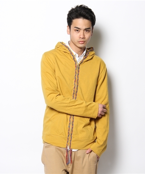 rehacer(レアセル)の「rehacer : Vivid parka(パーカー・メンズ・チャコールグレー/グレー/マスタード・MEDIUM/X-LARGE/LARGE)」の3枚目の写真