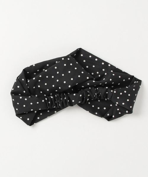 N.（N. Natural Beauty Basic）（エヌエヌナチュラルビューティーベーシック）の「ドットターバン（ヘアバンド・レディース・ブラック系その他/ダークネイビー・ﾌﾘ-）」の3枚目の写真