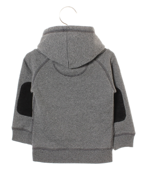 CIAOPANIC TYPY（チャオパニックティピー）の「エルボーパッチパーカ（パーカー・キッズ・グレー・85/125/105/145）」の2枚目の写真