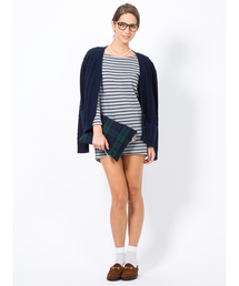 SEA | VINTAGE ボーダーバスクシャツワンピース(ワンピース)