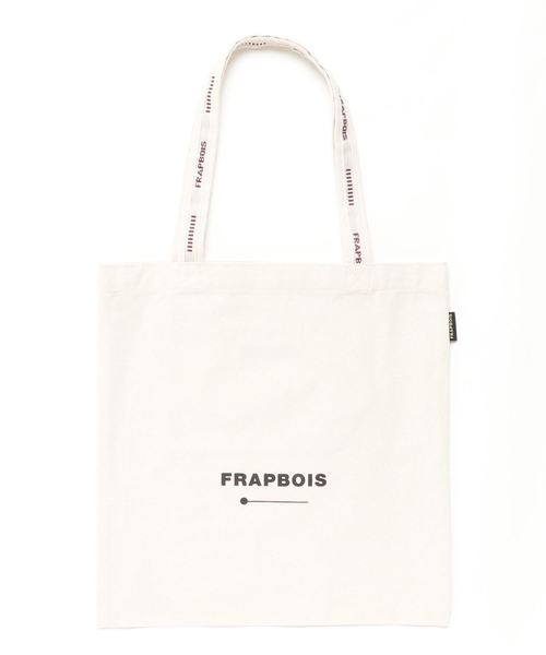 FRAPBOIS（フラボア）の「ロゴトート（トートバッグ・レディース・ブラック/キナリ・FREE）」の2枚目の写真