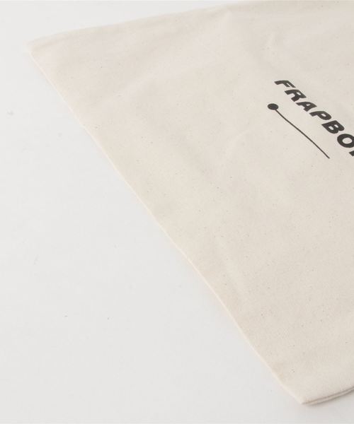 FRAPBOIS（フラボア）の「ロゴトート（トートバッグ・レディース・ブラック/キナリ・FREE）」の4枚目の写真