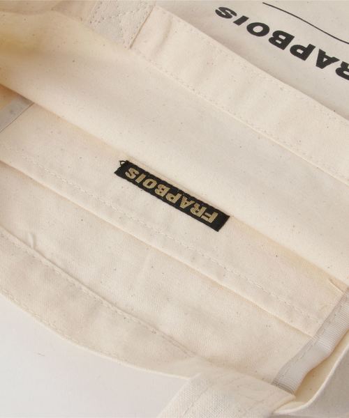 FRAPBOIS（フラボア）の「ロゴトート（トートバッグ・レディース・ブラック/キナリ・FREE）」の5枚目の写真