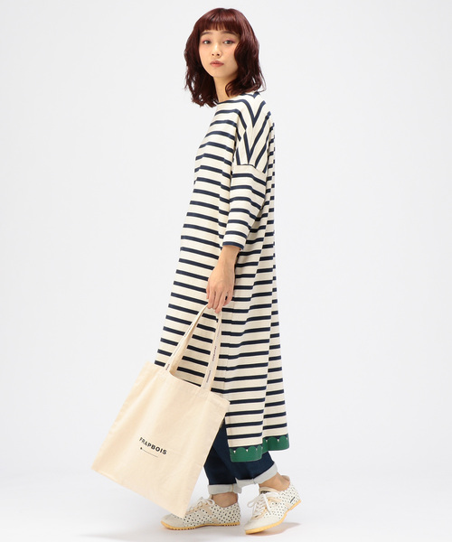 FRAPBOIS（フラボア）の「ロゴトート（トートバッグ・レディース・ブラック/キナリ・FREE）」の9枚目の写真