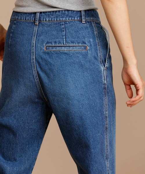 Munich（ミューニック）の「10.5ozデニムテーパードパンツ（デニムパンツ・レディース・ネイビー/ブルー・S/M/XS）」の13枚目の写真