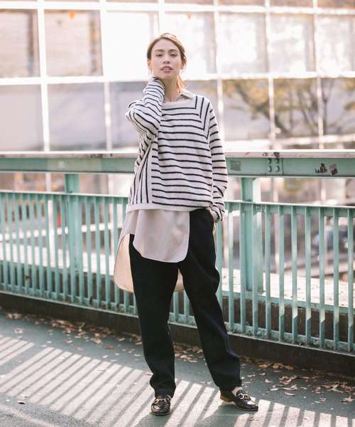 Munich（ミューニック）の「10.5ozデニムテーパードパンツ（デニムパンツ・レディース・ネイビー/ブルー・S/M/XS）」の14枚目の写真