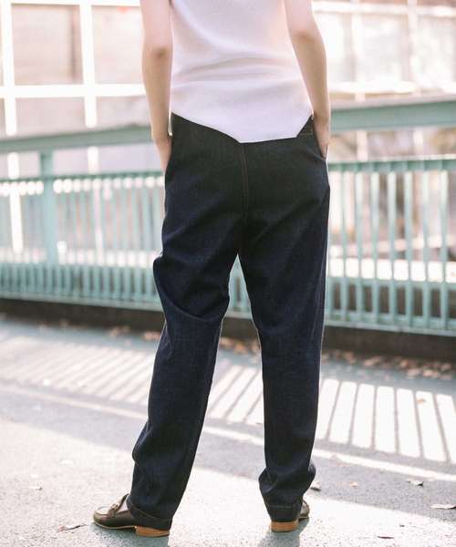 Munich（ミューニック）の「10.5ozデニムテーパードパンツ（デニムパンツ・レディース・ネイビー/ブルー・S/M/XS）」の17枚目の写真