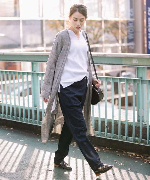 Munich（ミューニック）の「10.5ozデニムテーパードパンツ（デニムパンツ・レディース・ネイビー/ブルー・S/M/XS）」の18枚目の写真