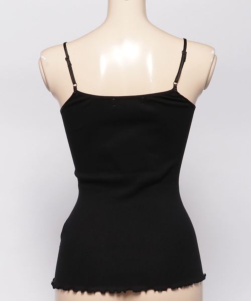 city（シティ）の「【CITY】コットンリブキャミソール（キャミソール・レディース・ブラック・1）」の3枚目の写真