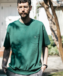 MR.OLIVE | 12/1 EMERALD HEAVY WEIGHT PLAINSTITCH / SQUEEZING HEM T-SHIRT(Tシャツ/カットソー)