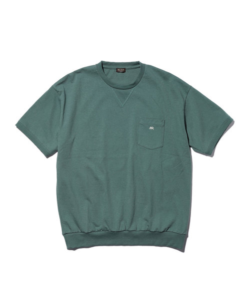 MR.OLIVE（ミスターオリーブ）の「12/1 EMERALD HEAVY WEIGHT PLAINSTITCH / SQUEEZING HEM T-SHIRT（Tシャツ/カットソー・メンズ・ネイビー/オフホワイト/ブラック/グリーン・MEDIUM/LARGE/SMALL）」の5枚目の写真